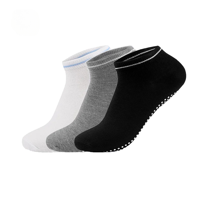 Medias Para Pilates Y Yoga - 3 คู่/ล็อตถุงเท้าโยคะสําหรับผู้หญิง Non-SLIP Grips สายรัดผ้าพันคอถุงเท้าผ้าฝ้ายพิลาทิส PURE