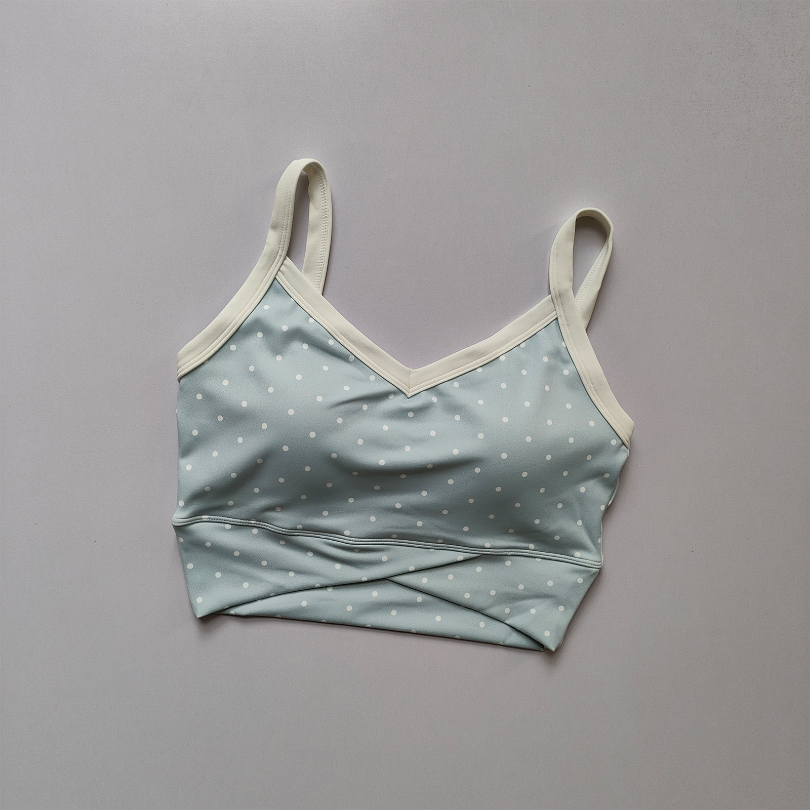 เสื้อกล้ามโยคะลายจุดสีตัดกันสำ - Pilates Yoga One บทวิจารณ์และราคา