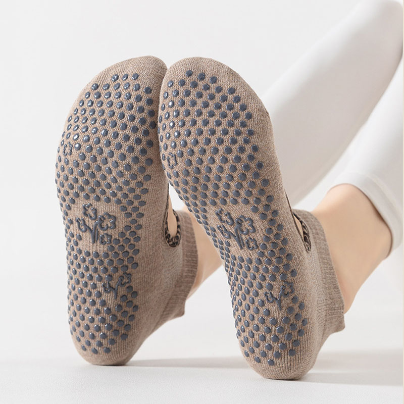 ถุงเท้าโยคะผู้หญิงซิลิโคนกันลื - Medias Para Pilates Y Yoga บทวิจารณ์และราคา