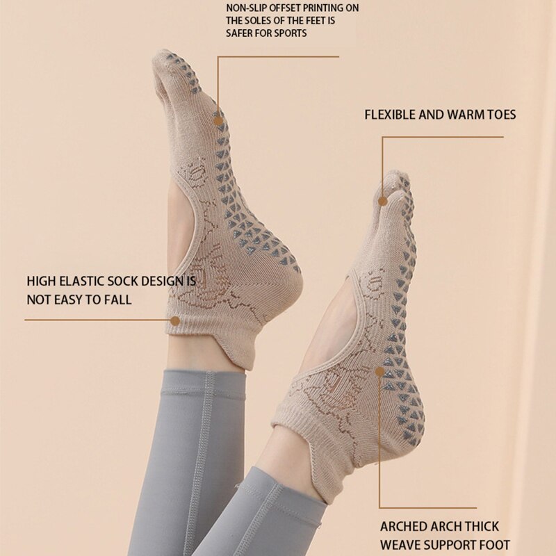 ถุงเท้าพิลาทีสห้านิ้วสำหรับผู้ - Medias Para Pilates Y Yoga บทวิจารณ์และราคา