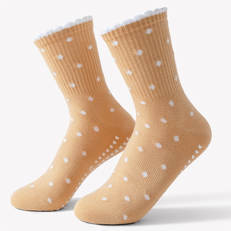 ถุงเท้าโยคะสีน้ำตาลสำหรับผู้หญ - Medias Para Pilates Y Yoga บทวิจารณ์และราคา