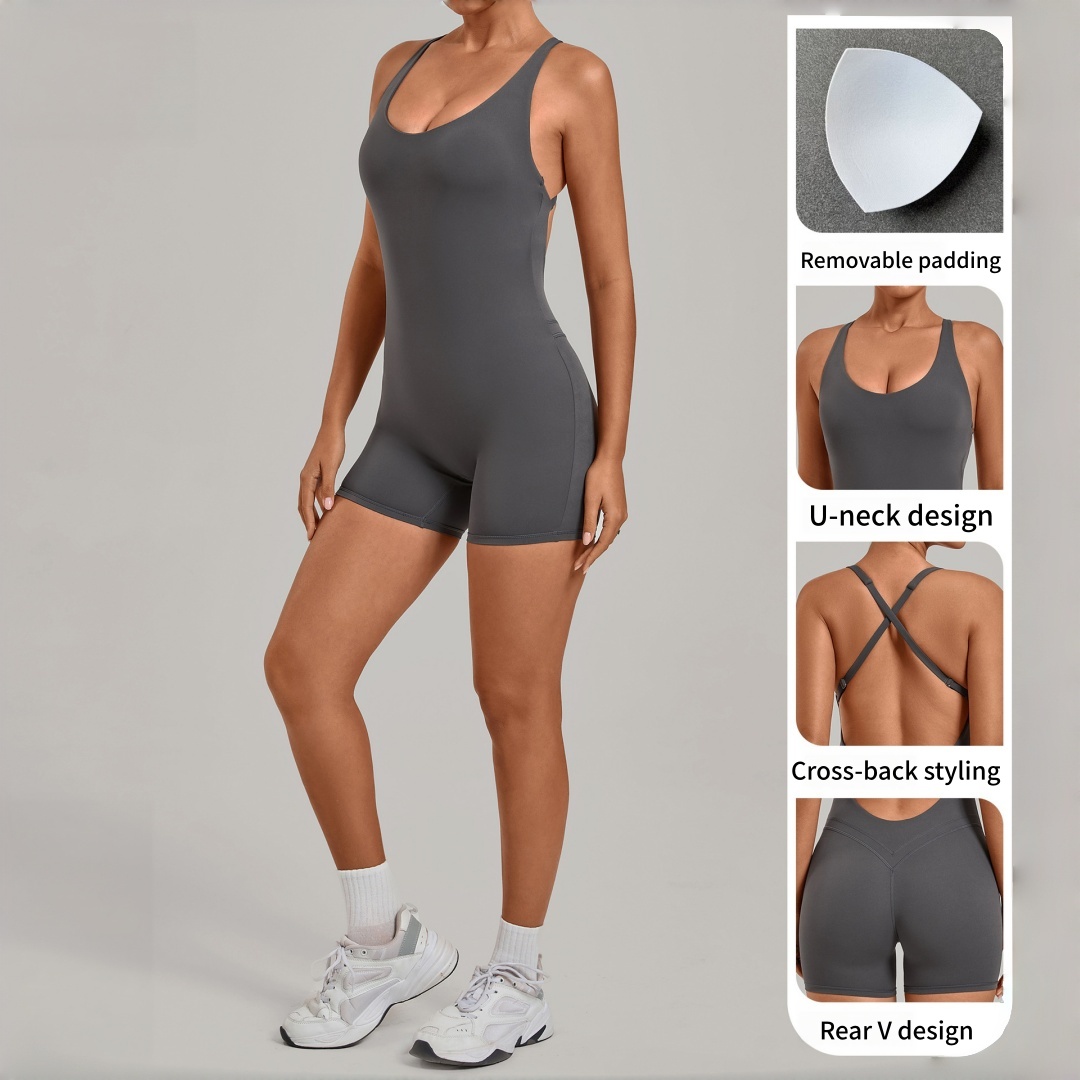 จั๊มสูทโยคะไร้รอยต่อสำหรับผู้ห - Pilates Yoga One บทวิจารณ์และราคา