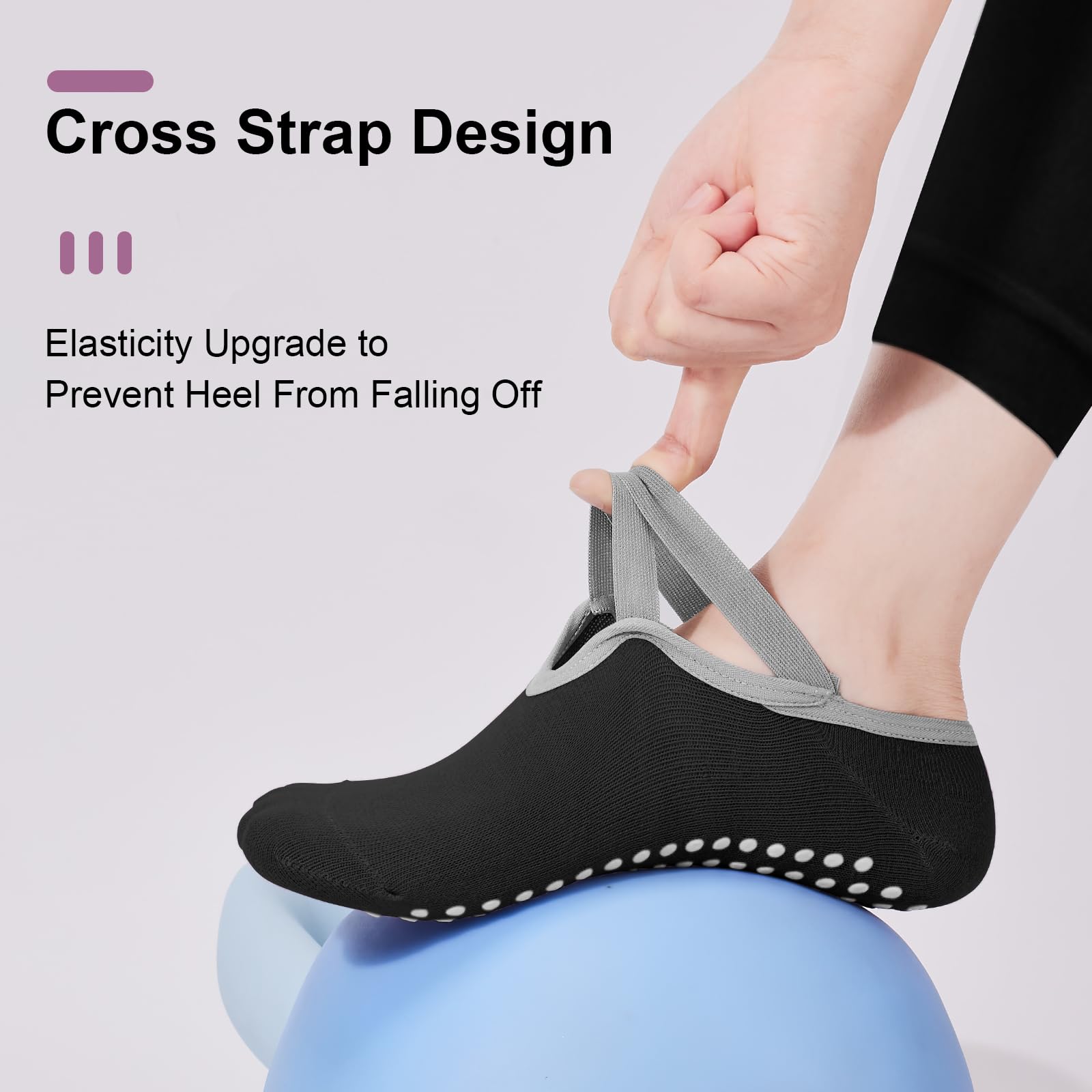 ถุงเท้าพิลาทิสสำหรับผู้หญิง 4  - Medias Para Pilates Y Yoga บทวิจารณ์และราคา