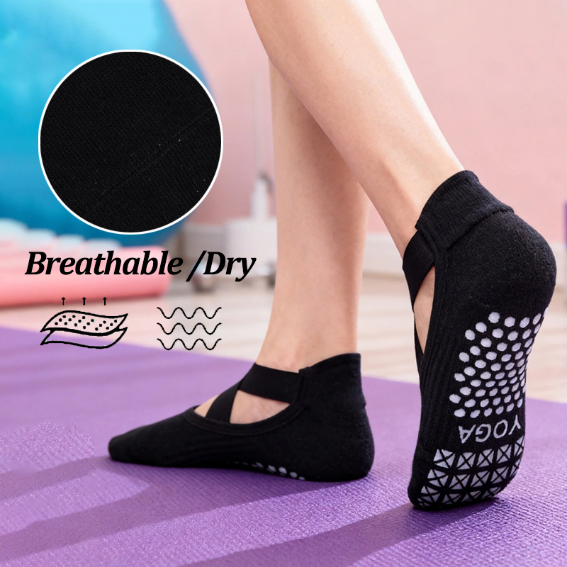 ถุงเท้าโยคะกันลื่นสำหรับผู้หญิ - Medias Para Pilates Y Yoga บทวิจารณ์และราคา