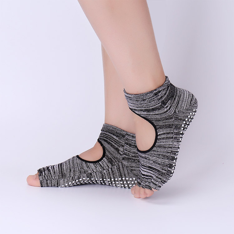 ถุงเท้าโยคะกันลื่นพร้อมที่ยึดเ - Pilate Yoga Workout บทวิจารณ์และราคา