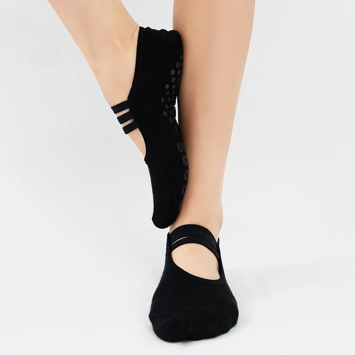 ซิลิโคนลื่นถุงเท้าโยคะผู้หญิงP - Medias Para Pilates Y Yoga บทวิจารณ์และราคา